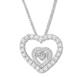 Diamond Heart Necklace - image 1